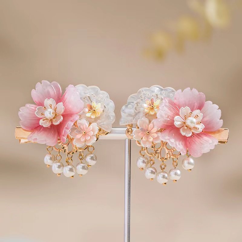 儿童古风发饰女童宝宝汉服襦裙古装搭配头饰小女孩中国风超仙对夹