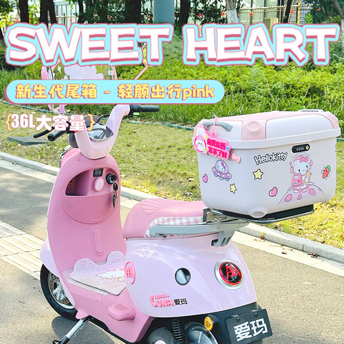 电动车后备箱大容量可爱方箱