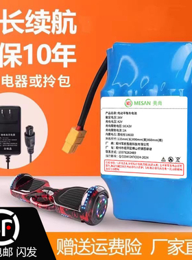 电动平衡车电池36V通用双轮扭扭车锂电池组配件42v电瓶阿尔郎左拉