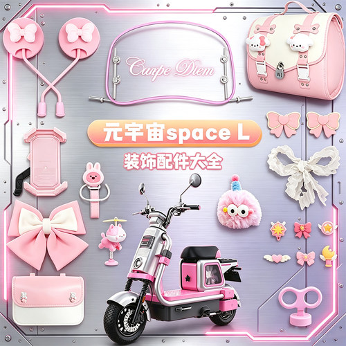 适用爱玛元宇宙spaceL配饰