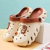 Ультрамягкие модные тапочки в стиле Crocs, нескользящие универсальные пляжные босоножки, женский стиль, подходят для носки на улице, для влюбленных, популярно в интернете