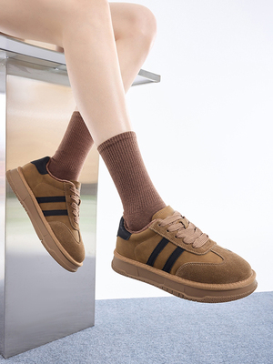 杰豪女鞋2023新款休闲板鞋正品