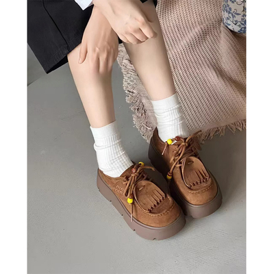 杰豪2025新款真皮厚底勃肯鞋