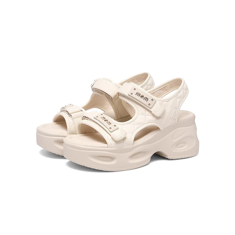 杰豪女鞋2025夏季新款厚底休闲凉鞋女沙滩罗马凉鞋魔术贴舒适正品,女鞋,休闲凉鞋,淘宝优惠券,粉丝福利购,淘宝优惠卷