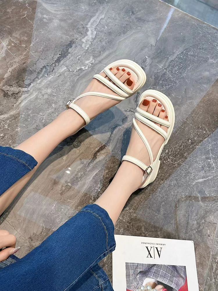 杰豪女2024新款罗马凉鞋专柜正品