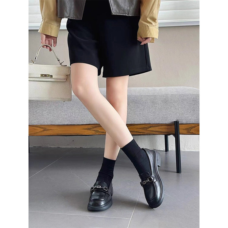 杰豪女鞋真皮乐福鞋女2025年秋季新款单鞋一脚蹬英伦风小皮鞋正品,女鞋,乐福鞋（豆豆鞋）,淘宝优惠券,粉丝福利购,淘宝优惠卷