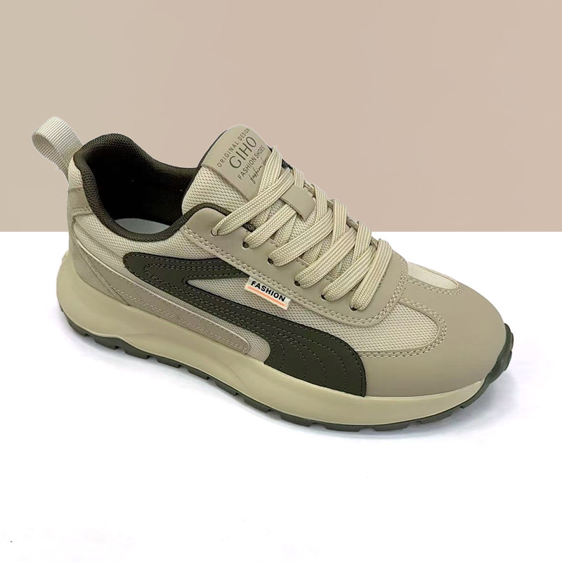 杰豪男鞋真皮运动休闲鞋男2026新款百搭阿甘鞋舒适休闲鞋专柜正品