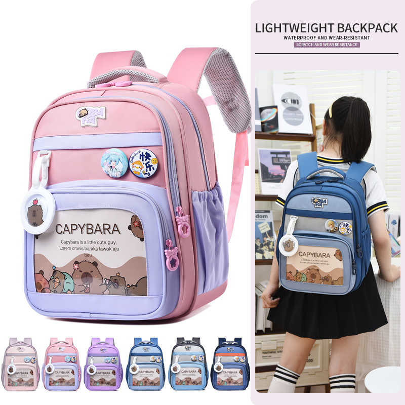 志豹高颜值减负护脊新款双肩包女