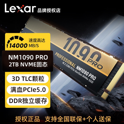 雷克沙NM1090PRO固态硬盘 2TB笔记本台式 SSD PCIE5.0 独立缓存