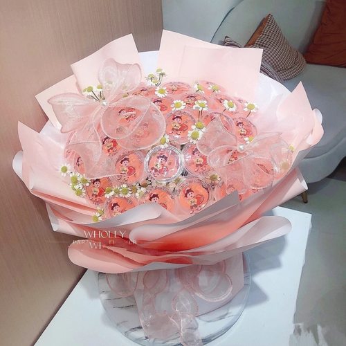 61儿童零食花束半成品520情人节
