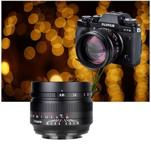 七工匠50mm f0.95人像夜神适用索尼A6400佳能M50富士XS10尼康Z50
