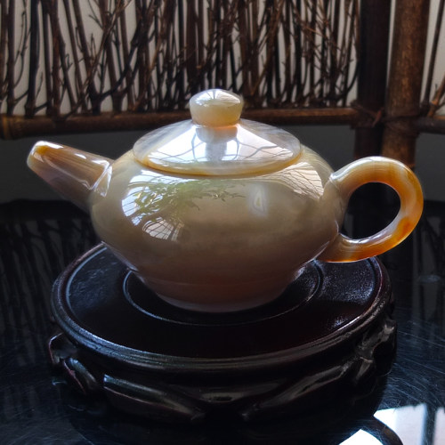 沛孚珠宝茶壶玉石新款包邮摆件