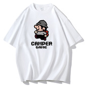 T恤男圆领简约宽松男装 潮牌短袖 韩版 新款 卡通上衣男 男T恤2024夏季