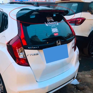 适用于14-20款本田飞度尾翼飞度改装RS尾翼GK5原厂带灯尾翼定风翼