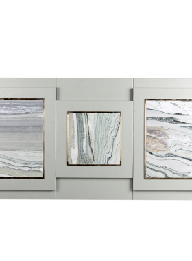 新中式走廊样板间工区装饰画客厅抽象双层立体挂画多联组合艺术画