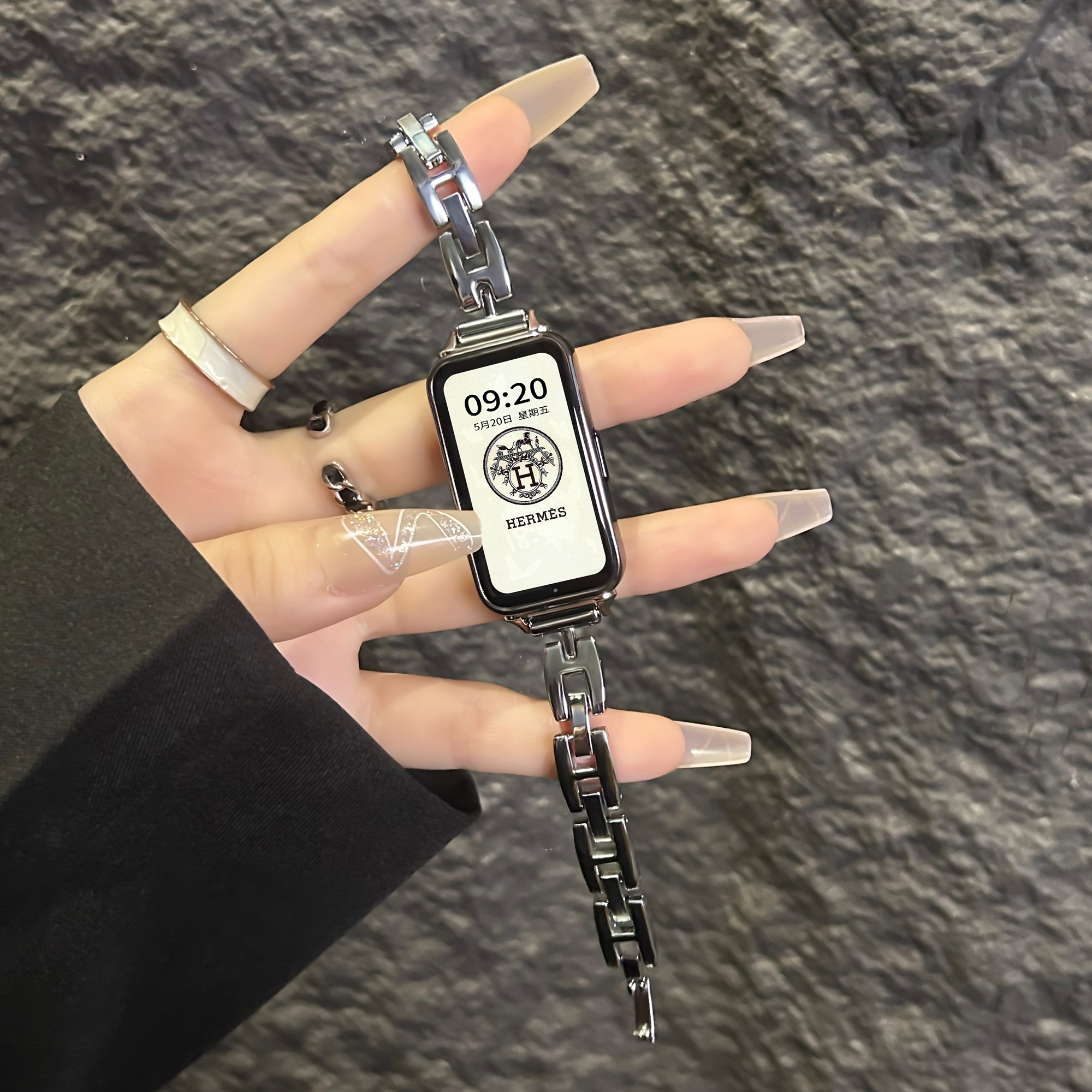 新款高级金属爱马H链女款表链