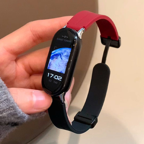 智能运动休闲液态硅胶磁吸手表带