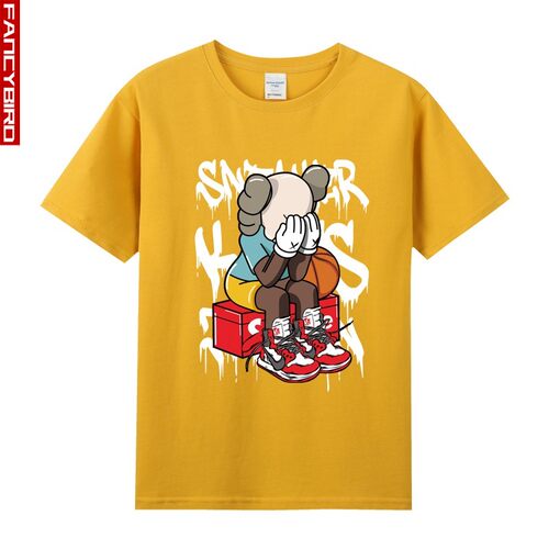 纯棉短半袖T恤男女夏bf高街ins潮牌联名AJ球鞋文化sneaker周边