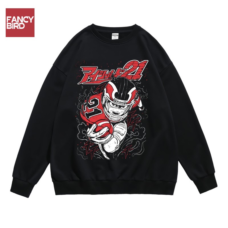 法彩鸟青春流行圆领卫衣