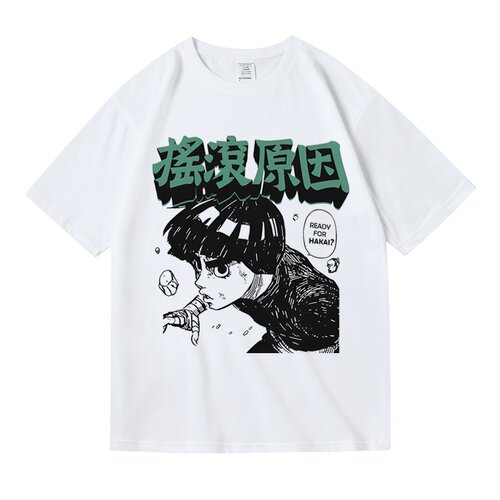 日式动漫二次元火影忍者vintage洛克李rocklee印花短袖T恤夏男女
