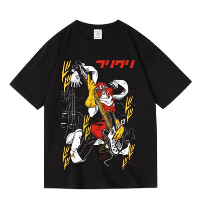 FLCL特别的她潮流日系二次元卡通动漫纯棉短半袖T恤男女夏青少年