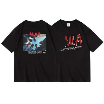 美国西海岸匪帮饶舌嘻哈半袖衣服