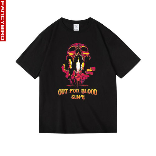 sum41欧美摇滚周边中性款t恤