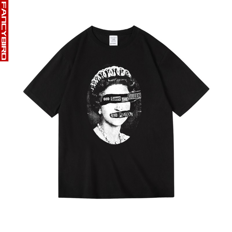 朋克乐队印花纯棉半袖性手枪