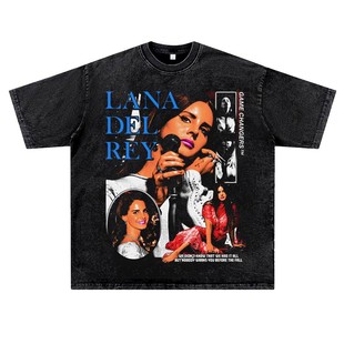 复古水洗做旧说唱嘻哈rapper厂牌打雷姐lanadelrey潮流短半袖 美式