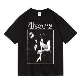欧美潮流摇滚大门乐队the doors周边印花纯棉短半袖T恤男女夏季