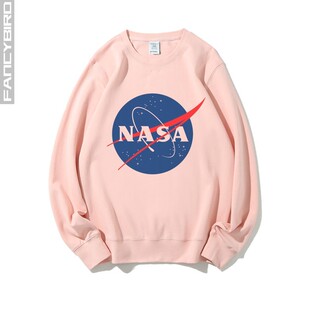 男女同款春秋长袖圆领卫衣套头衫nasa美国宇航局太空火星周边衣服