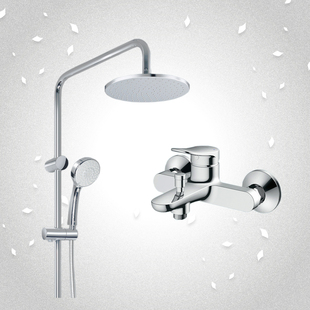 TOTO卫浴淋浴花洒圆形顶喷龙头套装DM907CS+TBS04302B+TBW01018B