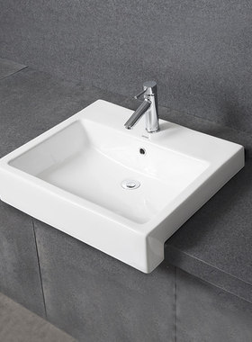 TOTO卫浴半镶入脸盆LW713CB单孔面盆洗脸盆洗手池嵌入式台盆