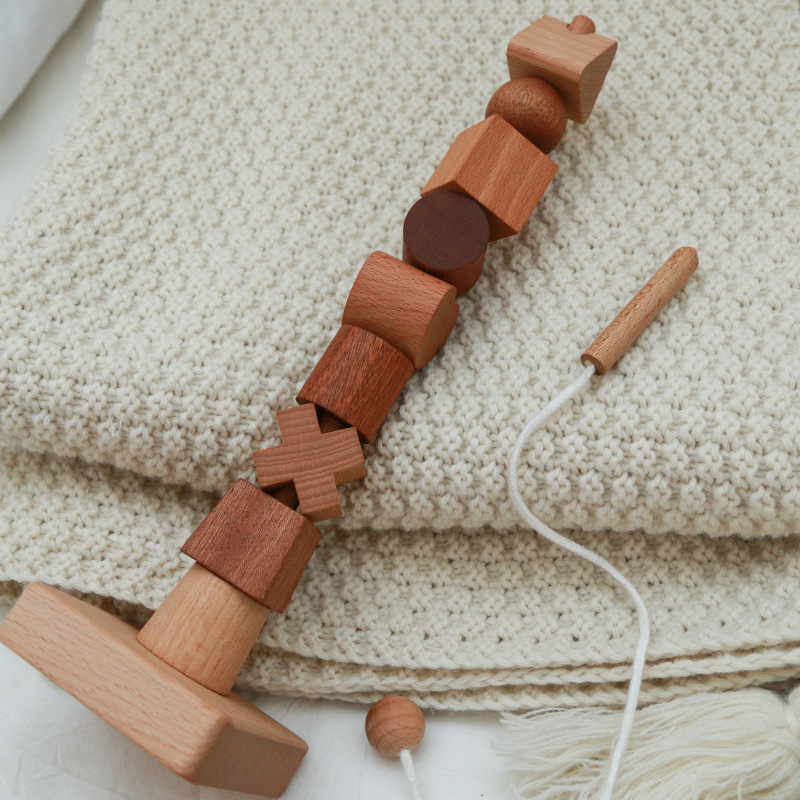 叠叠乐幼儿园手眼协调木质玩具