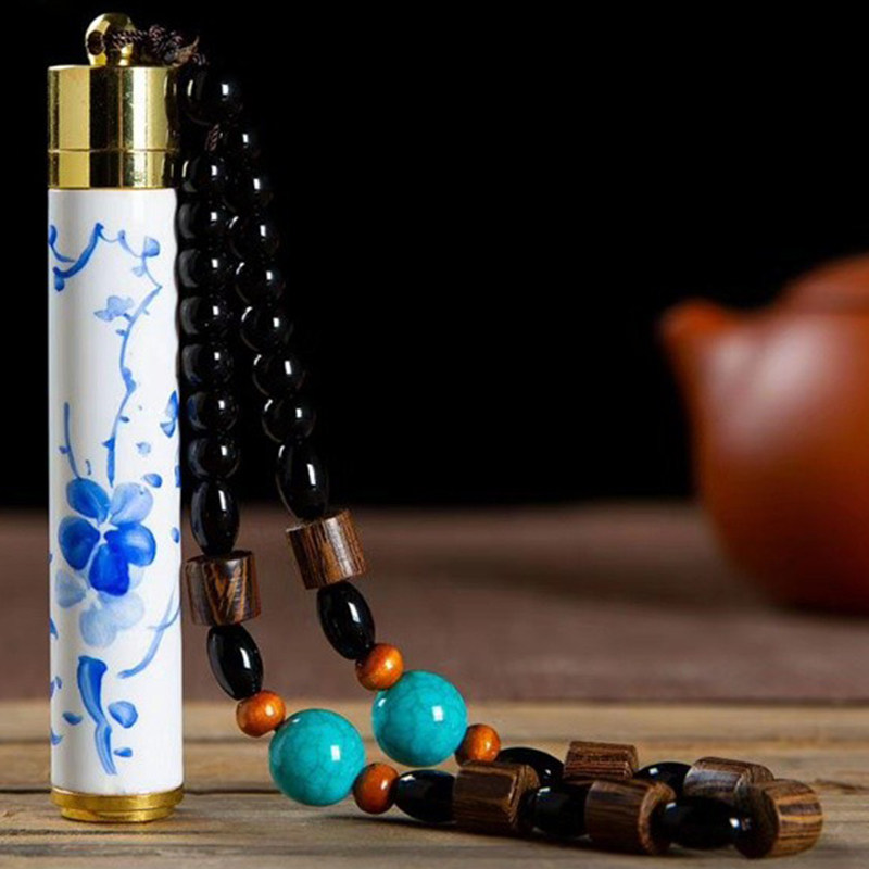 陶瓷打火机青花火折子点烟火器 男友生日父亲节 客户礼品企业定制