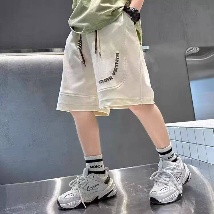 男童裤子夏天新款儿童休闲宽松休闲运动百搭印花裤子中大童短裤子