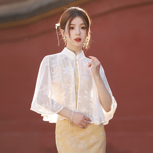 夏季 旗袍新款 少女连衣裙新中式 高端气质黄色挂脖年轻款 2023改良版