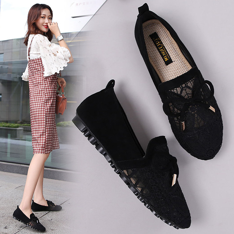 老北京布鞋新款潮网鞋缕空孕妇