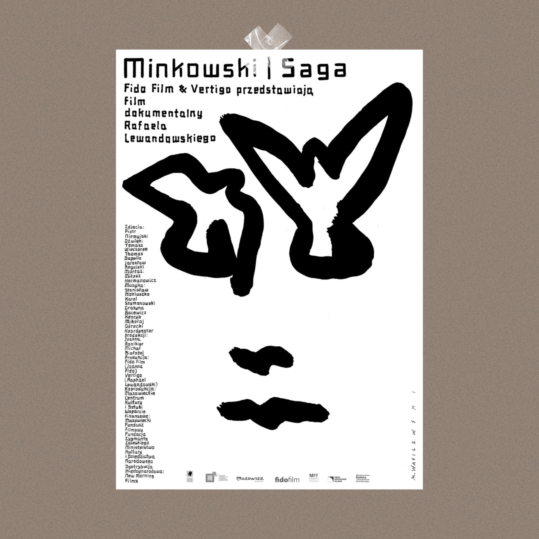 Minkowski i Saga| 波兰小众电影黑白现代 文艺海报 装饰画