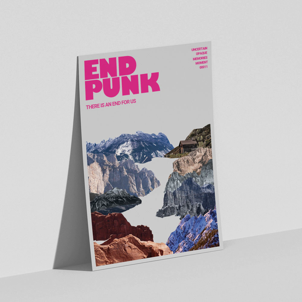 End Punk 复古法式彩色系抽象风景北欧小众摆件家居海报 装饰画