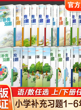 小学补充习题一二三四五六年级上下册语文人教版数学苏教版 同步练习册补充习题123456上下册小学语文同步教辅教材SKU XG