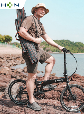 DAHON大行20英寸变速折叠自行车超轻D8碟刹成人男女式单车KBA083