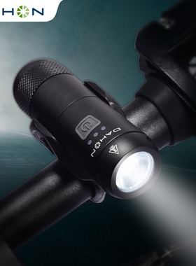 DAHON大行自行车灯夜骑强光手电筒充电前车灯防雨山地车骑行装备