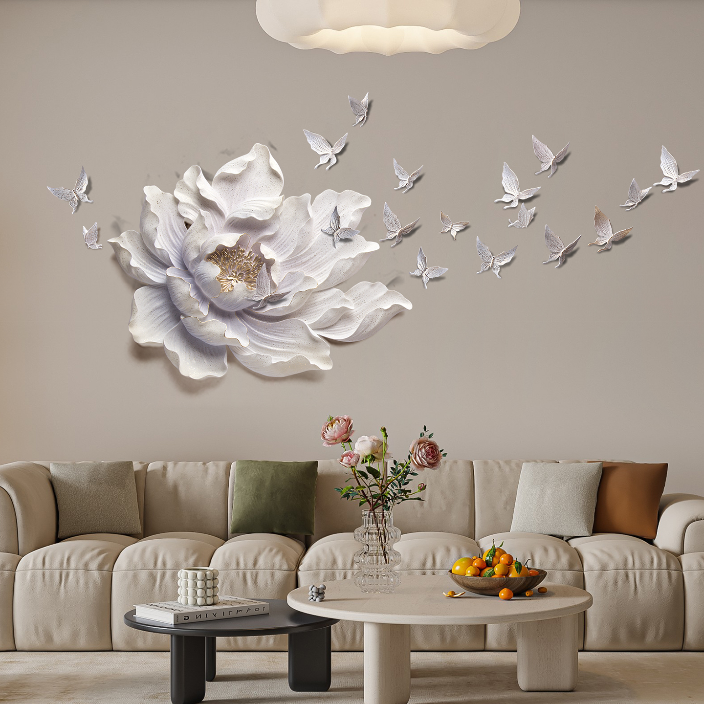 客厅浮雕3d立体墙面装饰