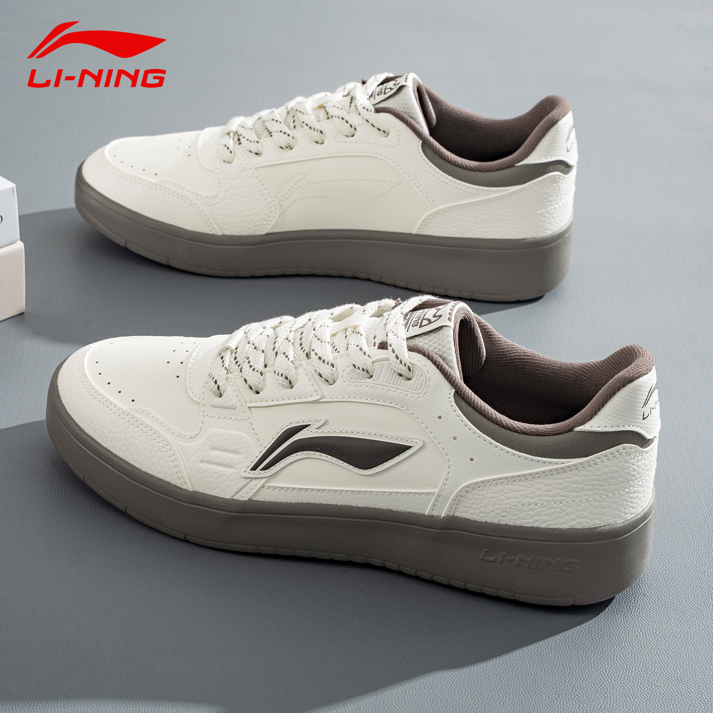 李宁元宝运动鞋休闲鞋男鞋2026春季新款经典板鞋轻便软弹小白鞋潮