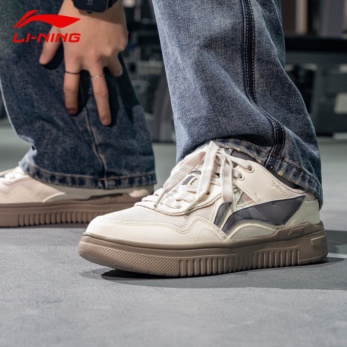 2026李宁板鞋男款春季款新款休闲男生运动鞋男鞋鞋子百搭经典透气