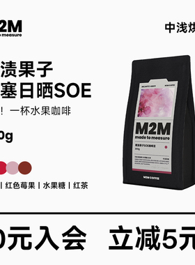 M2M新产季糖渍果子SOE埃塞俄比亚日晒意式咖啡豆粉冷萃黑咖啡200g