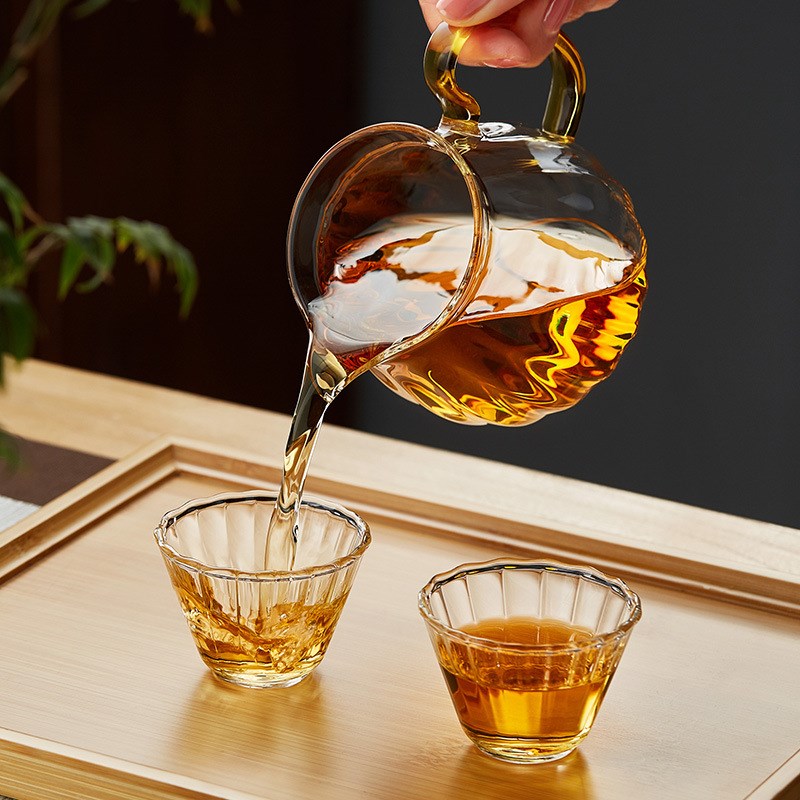 速发玻加公道杯大容量耐一璃厚公杯茶漏热体分茶器功夫茶具新款