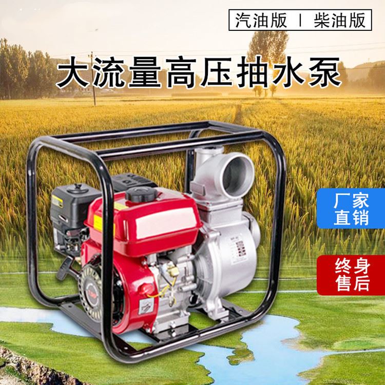 速发电动灵活170型汽油 抽水泵机柴油移启动灌溉泵 四冲程清水泵