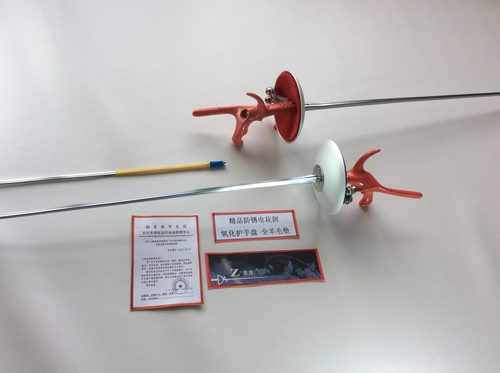 章牌CE比赛认证电花剑整剑击剑剑儿童成人不锈金色彩色剑